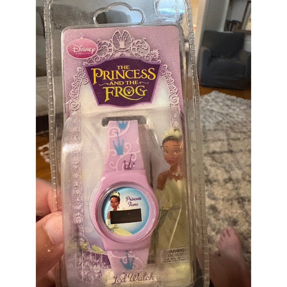 Disney Princess and the Frog Tiana LED Watch Purple Digital Kids Accessory New